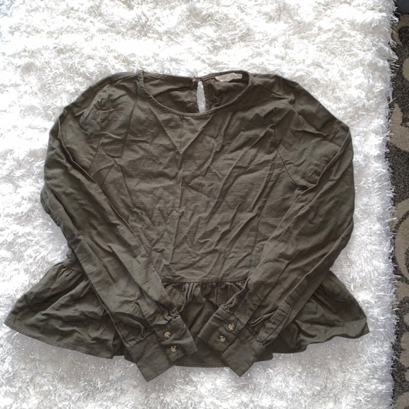 Copper Key ladies size XS olive green top - Picture 4 of 4